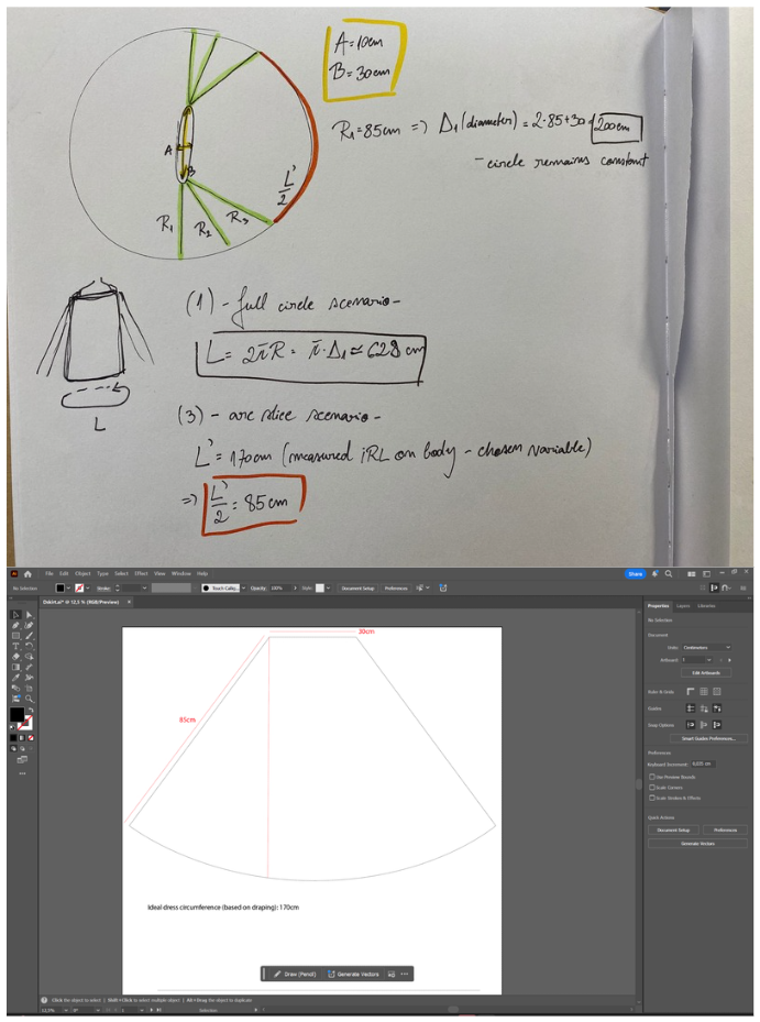 Calculations and pattern making