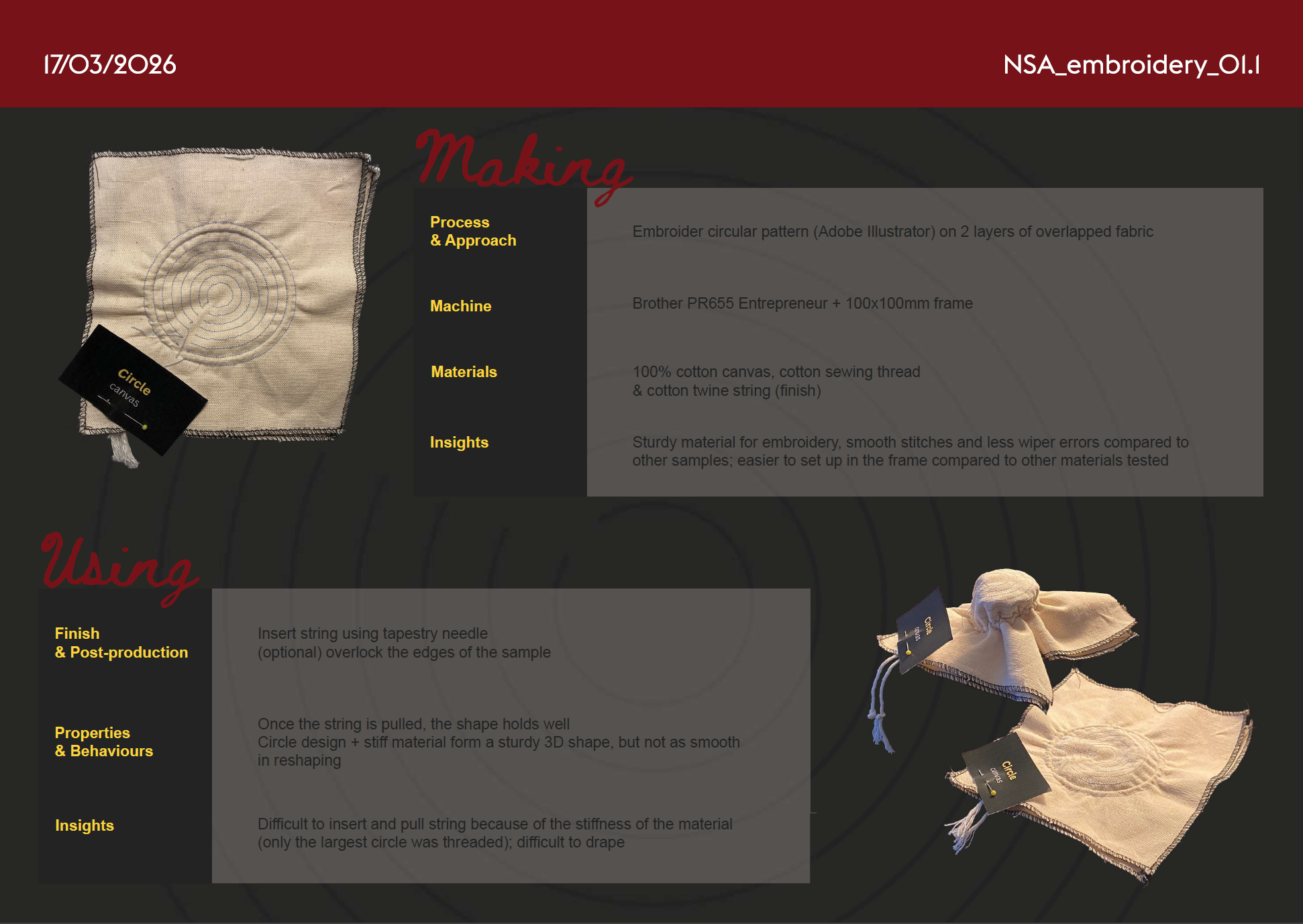 Sample documentation template